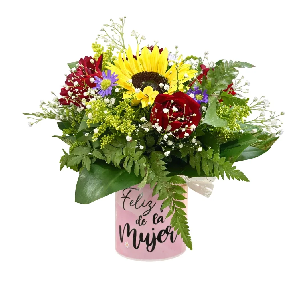 Arreglo Floral en Mug